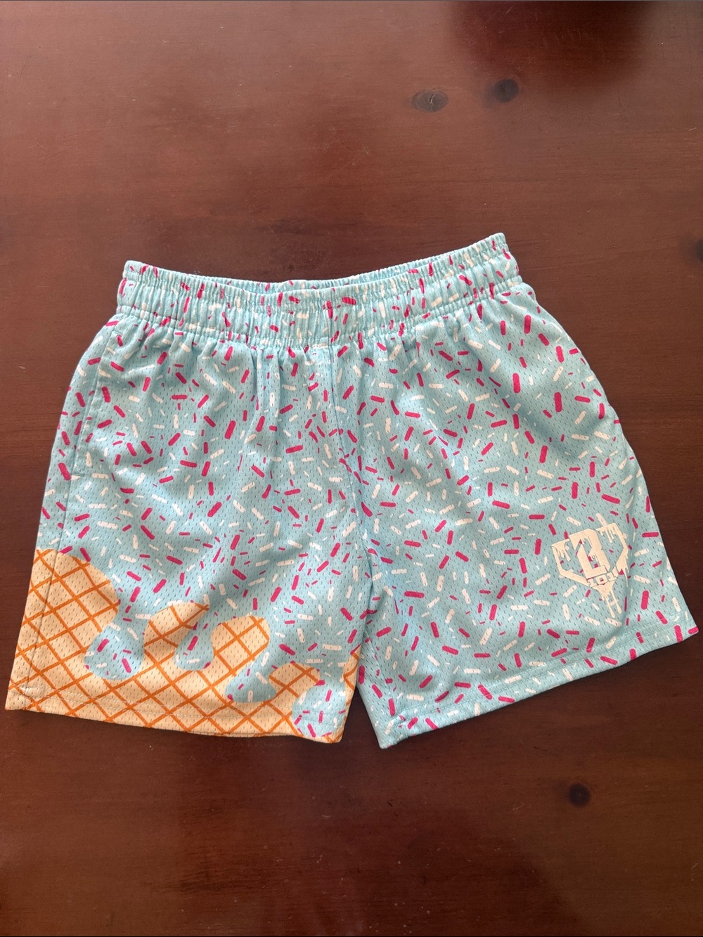 Kids YM Baseball Lifestyle 101 blue Ice Cream Shorts